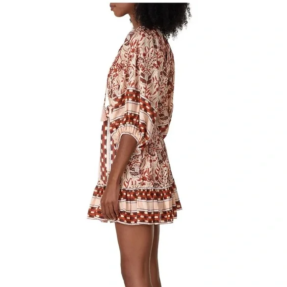 Cleobella Magdalena Mini Dress Boho Floral Print - Picture 2 of 8